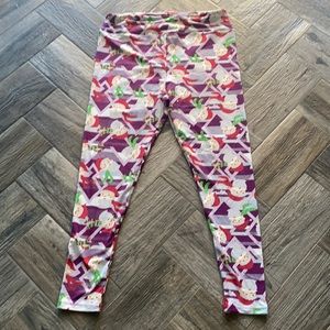 LuLaRoe Santa’s Scarf Leggings